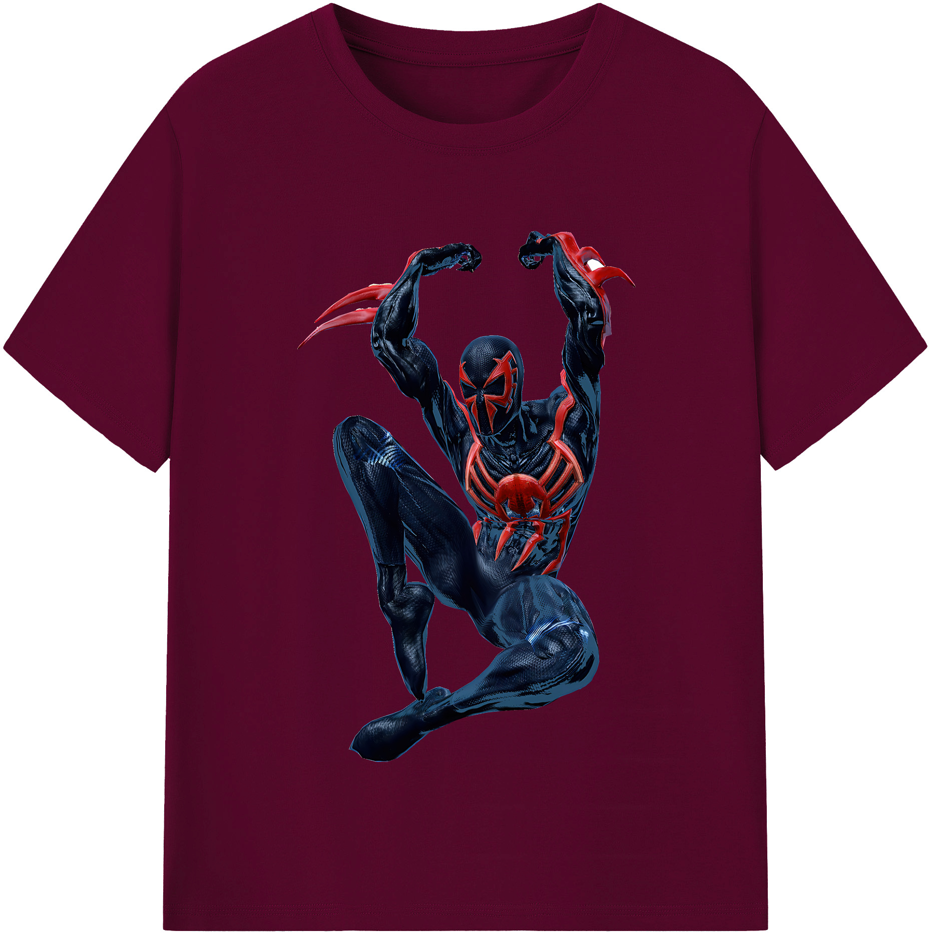 （画像用） Spider Man スパイダーマン レディースカジュアルプリントTシャツ（綿100％）